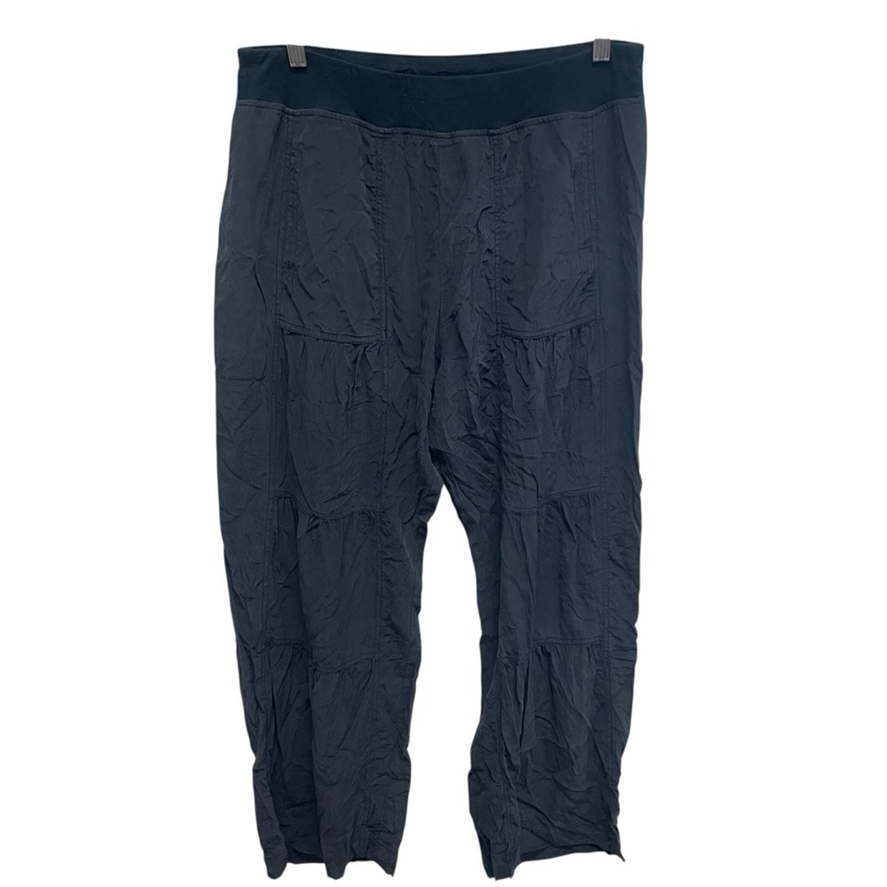 Soft surroundings gray pull on pants soft lightweight summer women’s medium